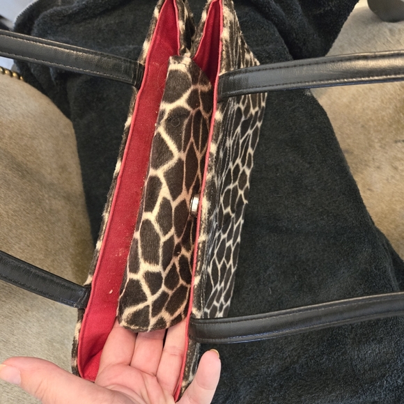 vintage Kate Spade shoulder bag with animal print faux fur - Picture 5 of 6